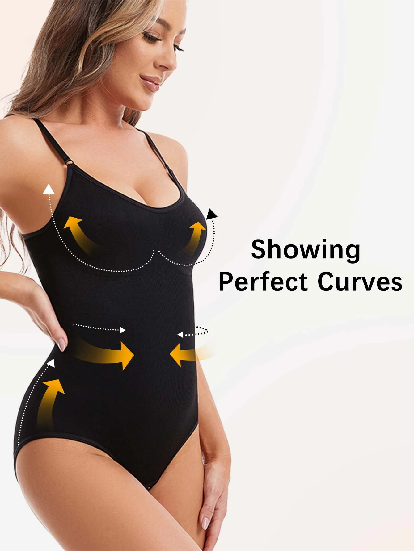 Fajas Colombianas Shapewear Bodysuit For Women Tummy Control Slim Body Shaper Adjustable Shoulder Strap Butt Lifter
