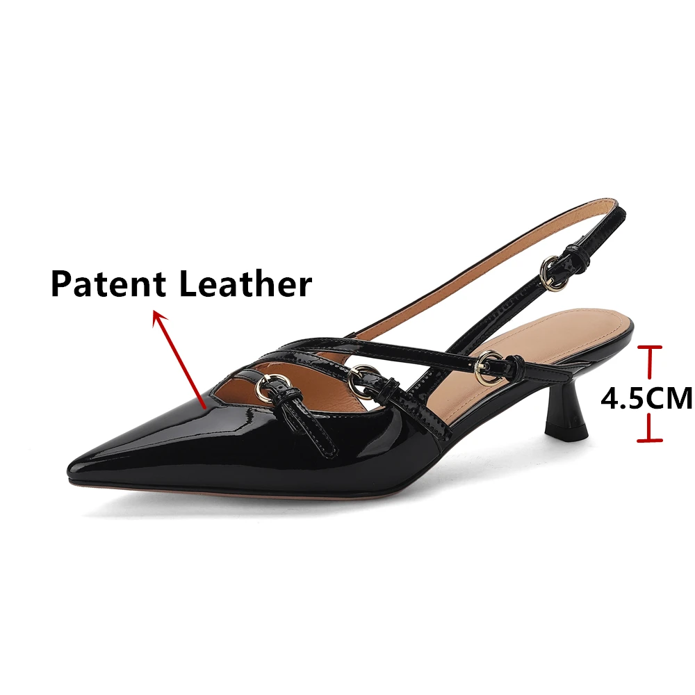 FEDONAS Sexy Women Leather Sandals Thin High Heels Party Wedding Shoes Woman Night Club Prom Pumps Slingbacks Summer Shoes