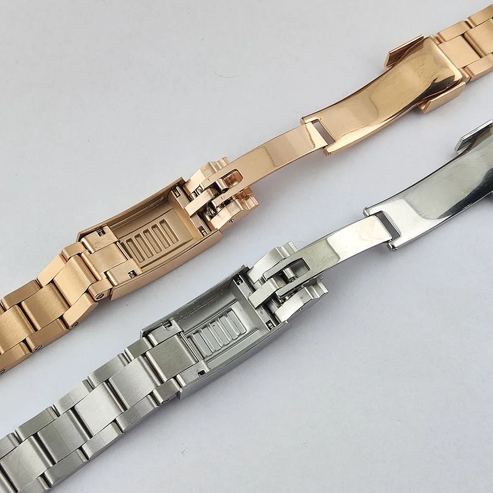 20mm stainless steel strap with adjustable length suitable for  NH35 case silver/black/gold/rose gold