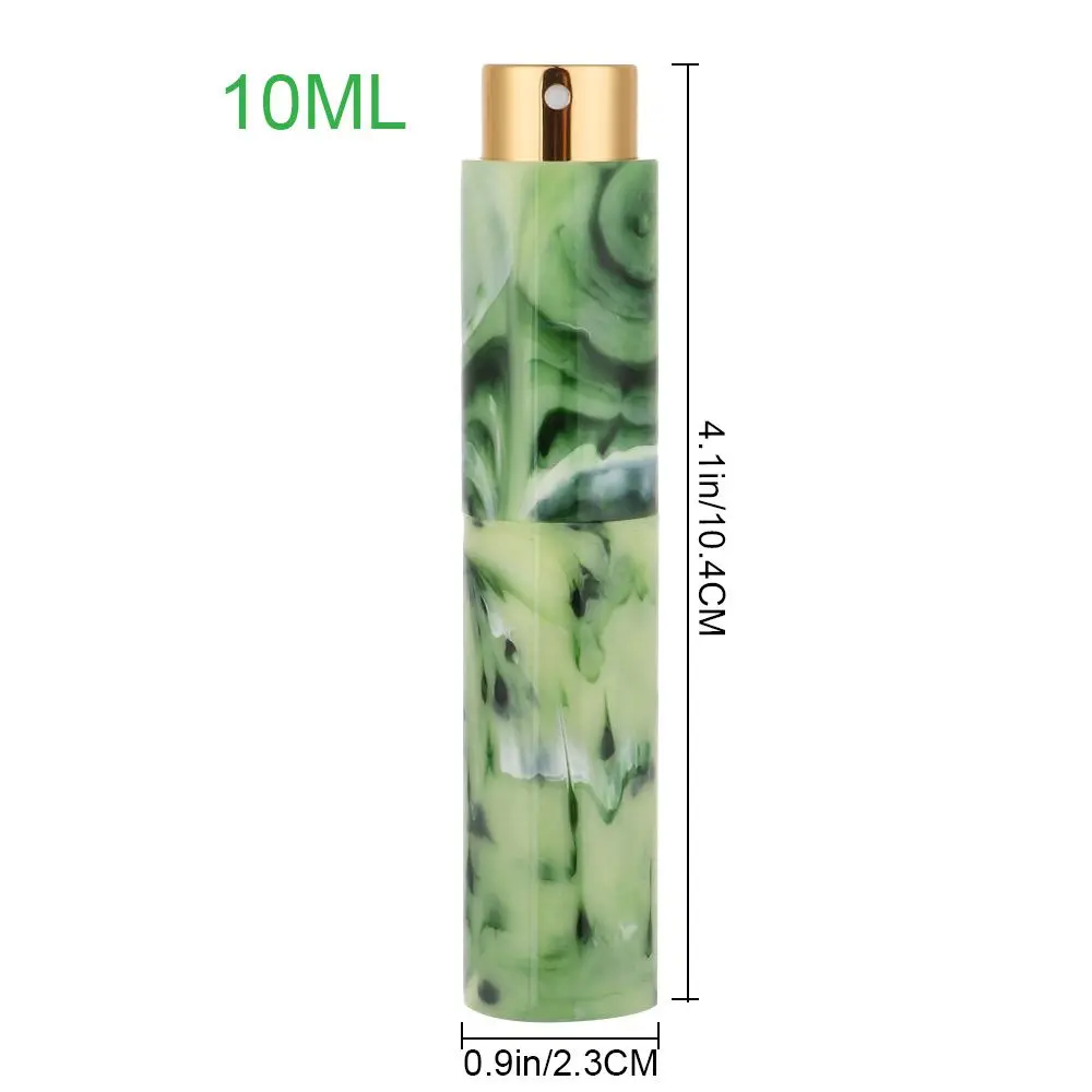 ポータブル香水噴霧器ボトル,大理石のパターン,詰め替え可能な香水スプレー,ミニサイズ,旅行用,10ml