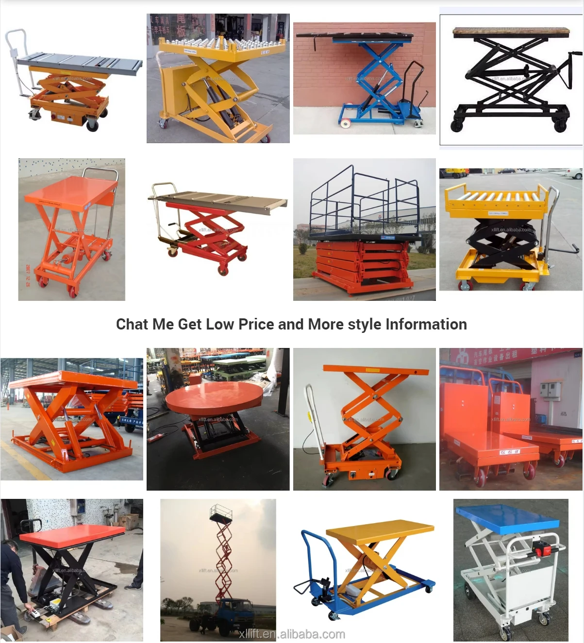 CE Certification 1700mm Height Scissor 1500kg Hydraulic Lift Tables 1.5ton Manual Lifter