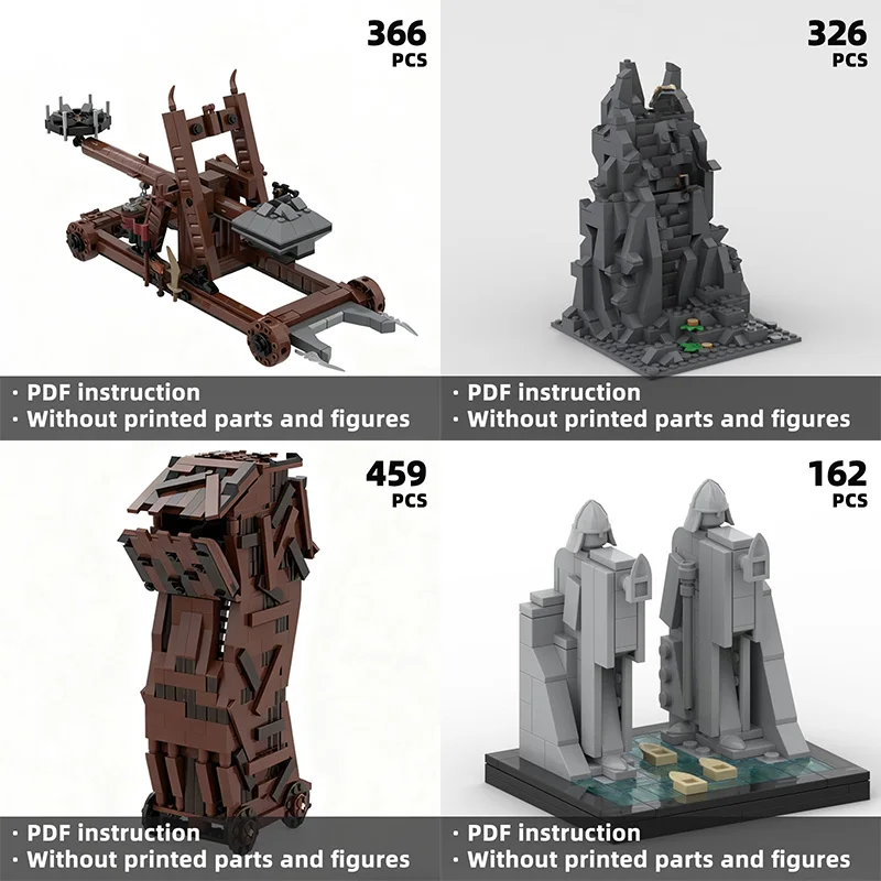 

Создайте сцена с блоками для средней сцены в фильме «Фантазия колец» и собирает строительные блоки.