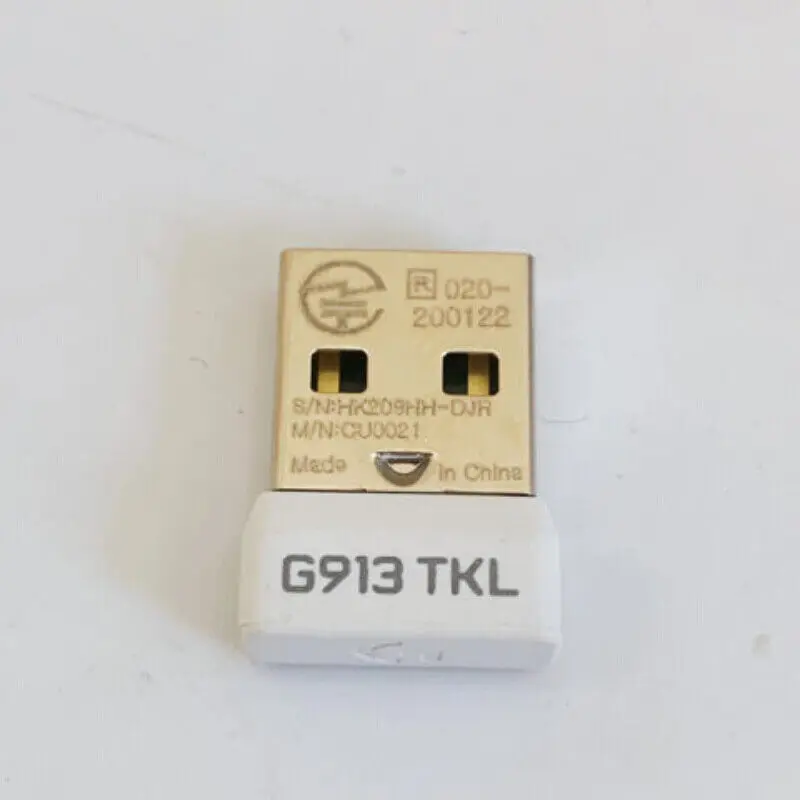 Adaptador receptor USB dongle para logitech g913tkl, branco