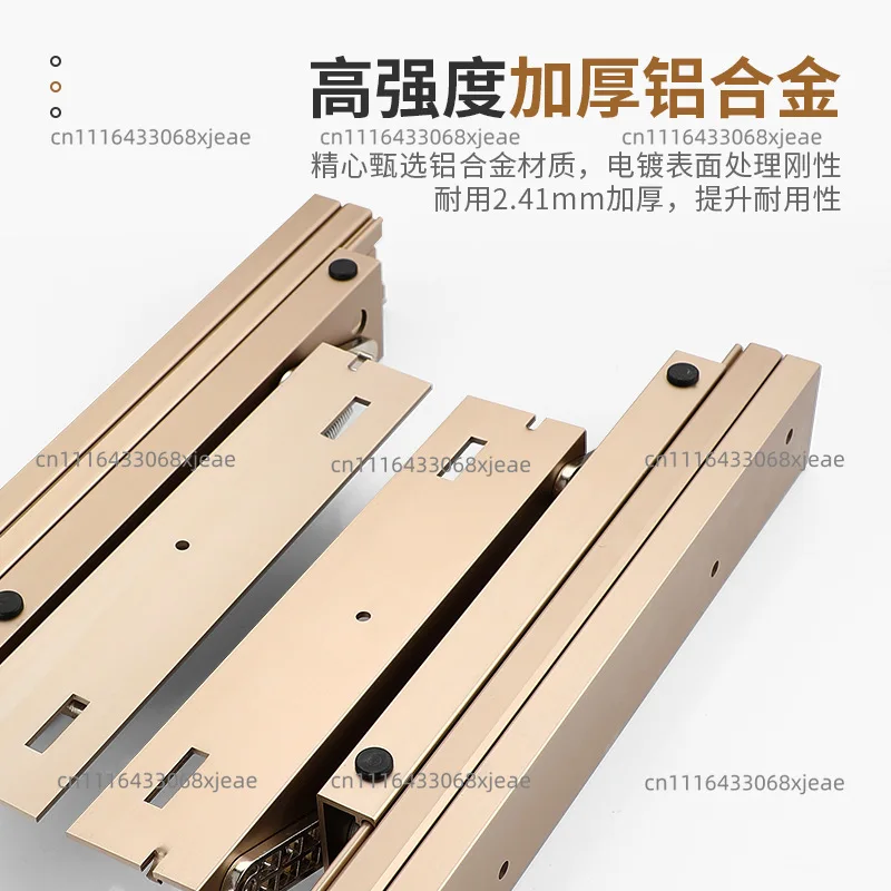 Rise desk extension guide rail desktop widening track folding hidden slide rail jumping platform lifting hardware accessories
