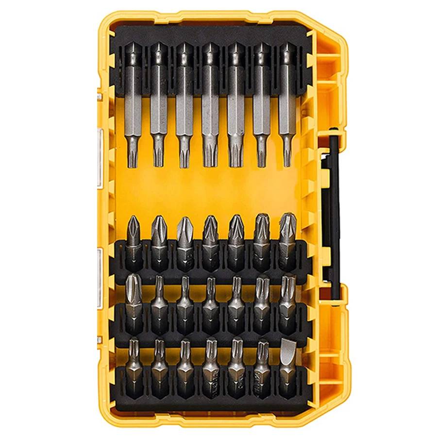 Imagem -05 - Dewalt Impacto Chave de Fenda Bit Conjunto com Case Resistente Case Resistente Tstand Caddy Drill Bits Driver Definir Acessórios Dt70705 40 Pcs