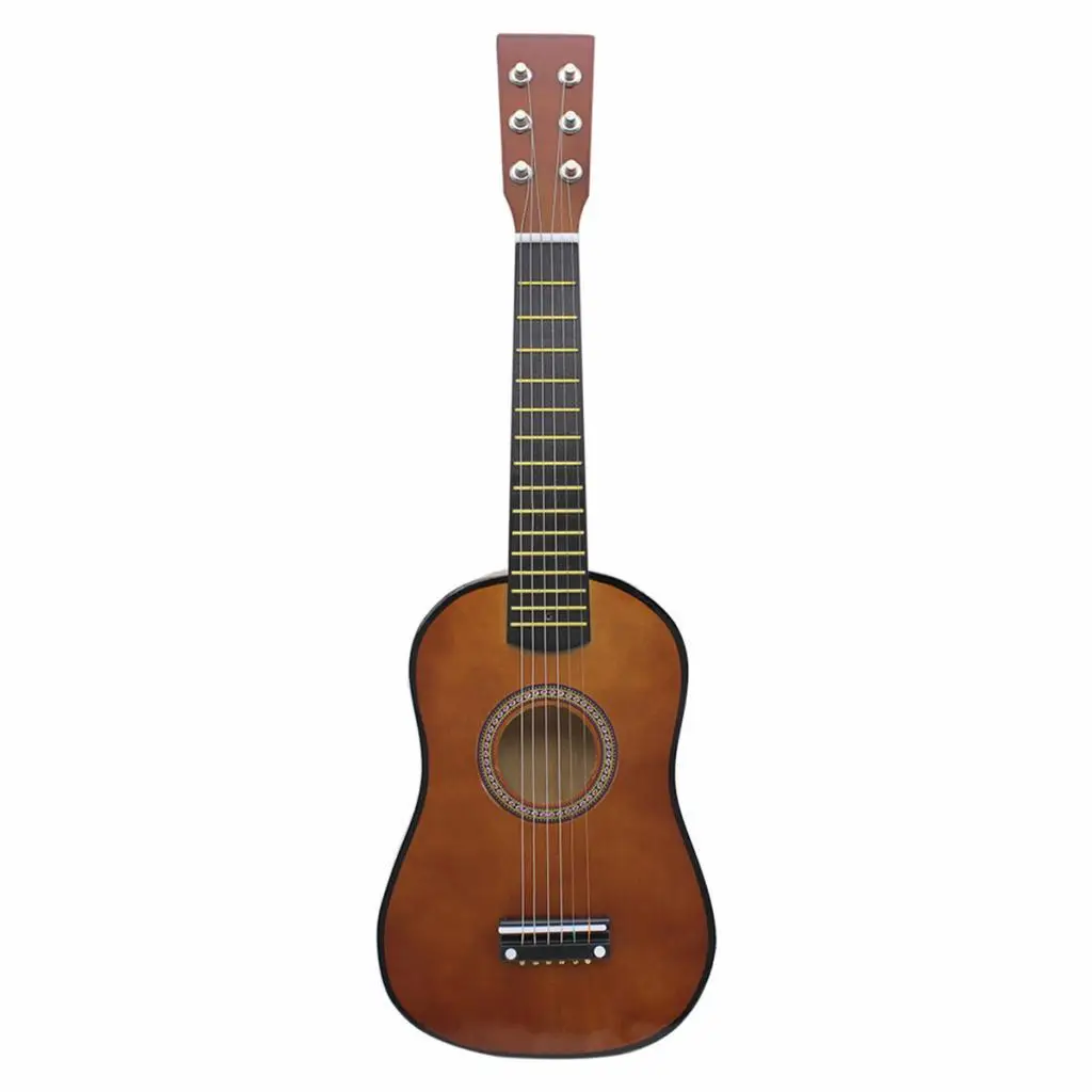 

Mini 23'' 6 String Acoustic Guitar with Pick Strings for Children Kids Gift