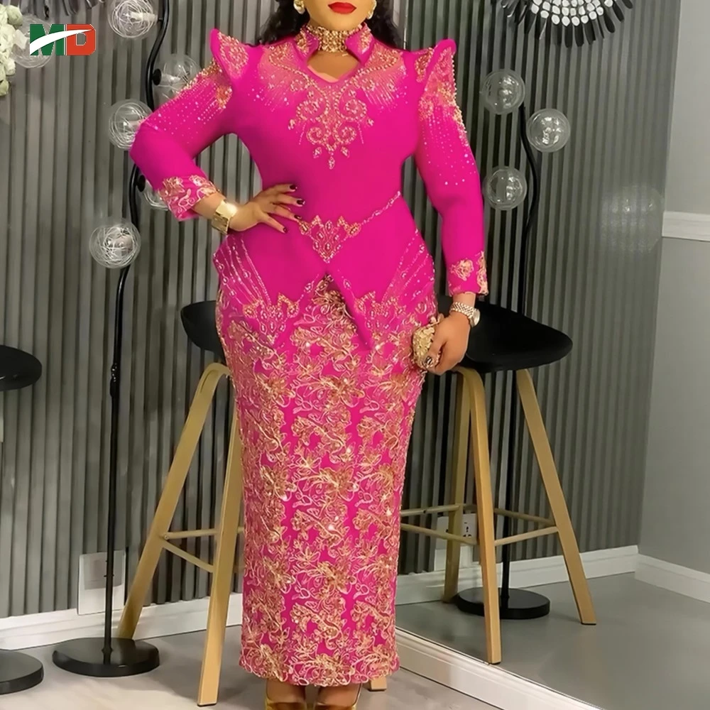 

Plus Size African Party Dresses For Women 2026 New Fashion Dashiki Ankara Wedding Evening Gown Elegant Turkey Muslim Maxi Dress