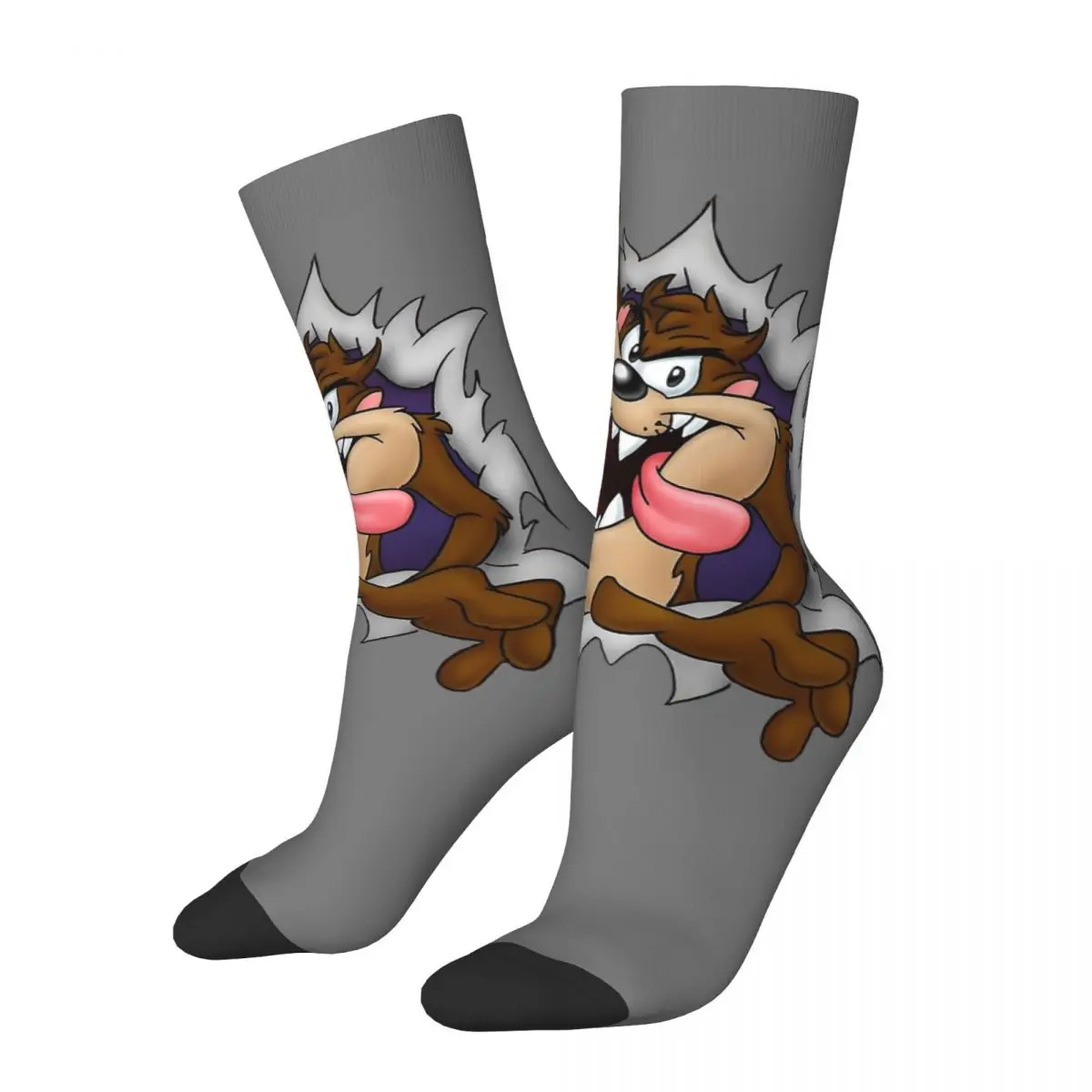 Tasmanian Devil Taz Cartoon Anime Unisex Spring Summer Autumn Winter Socks basketball Happy Socks street style Crazy Sock