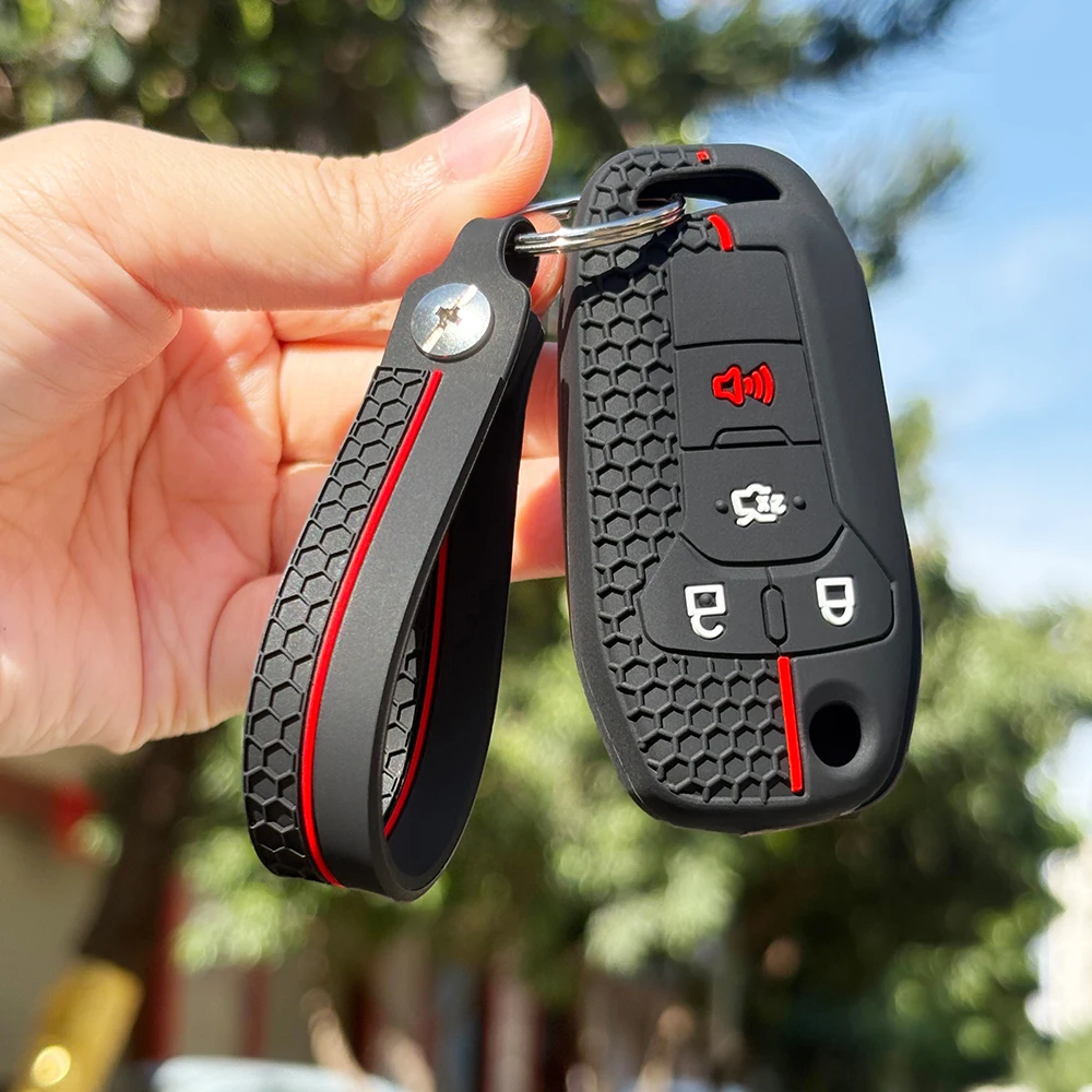 Protección de llavero para Ford Mustang Fusion Explorer Ka Focus S-MAX Fiesta, funda de silicona para llave de coche, accesorios