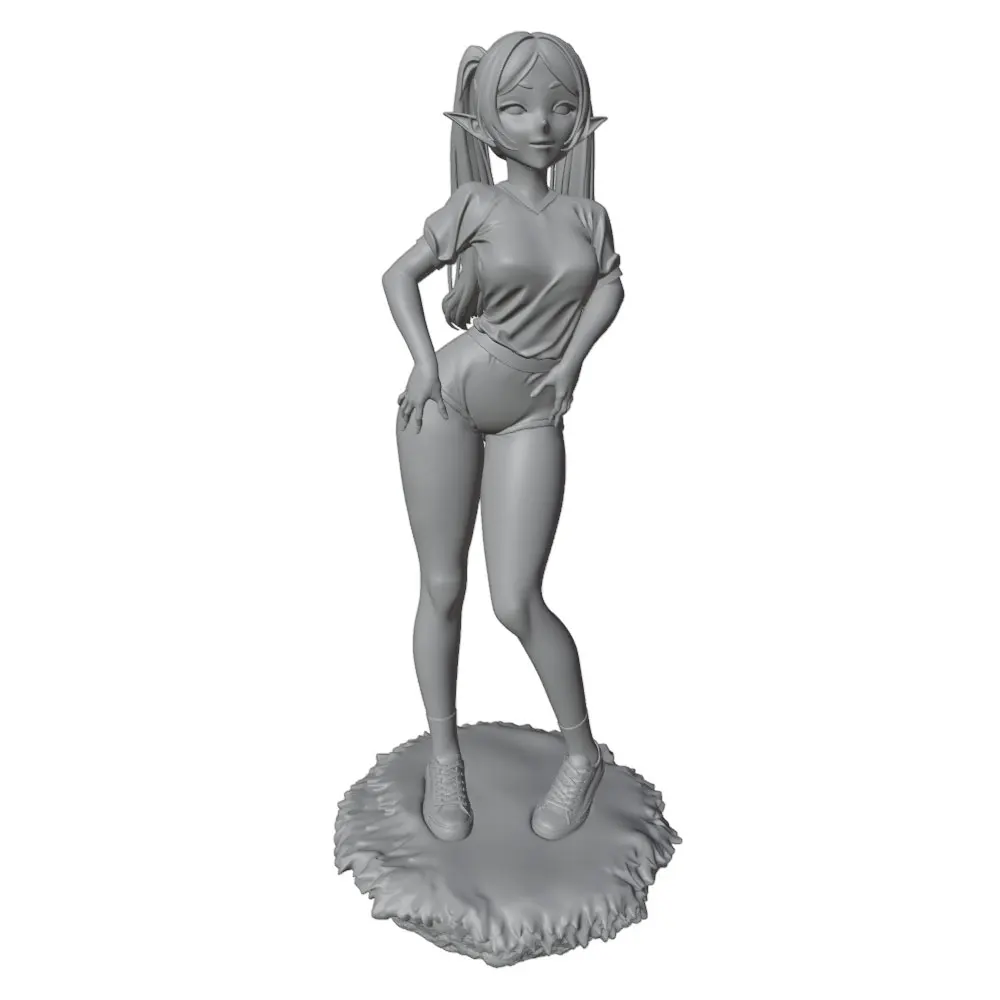1/24 75mm  NSFW Sexy Girl Resin Model Kits GK Miniature 3D Printed Gray Model Figurine DIY Doll Model Unassembled And Unpainted