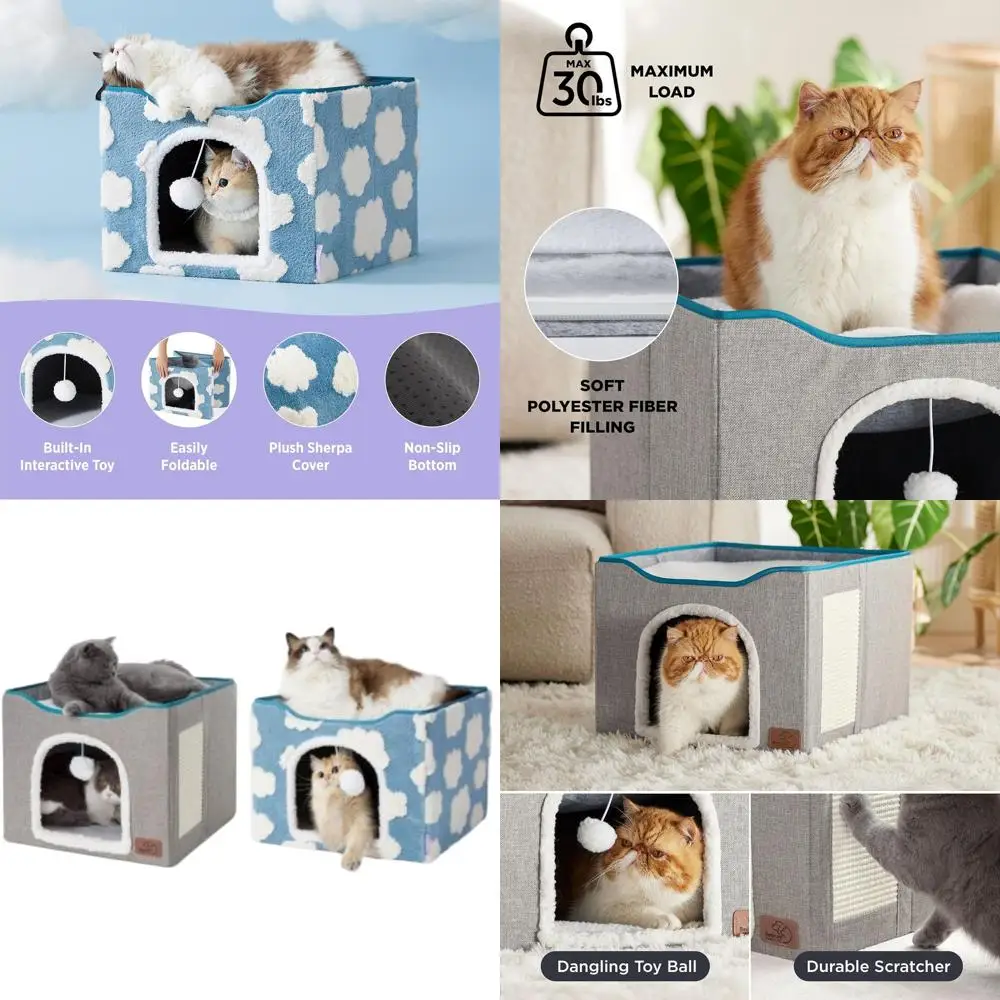 

Indoor Feline Resting Cubes and Cozy Cat Beds for Home