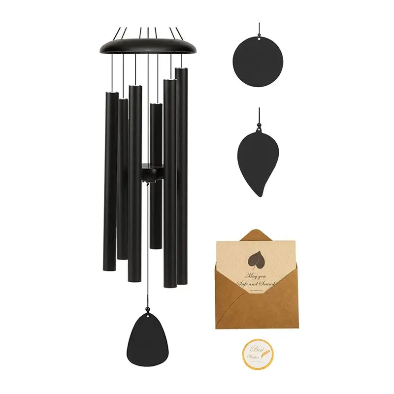 AEE4-Wind Chimes For Outside, 3 Replaceable Wind Catchers, Wind Chime With Deep Tone,Large Windchime, Windchimes Outdoors