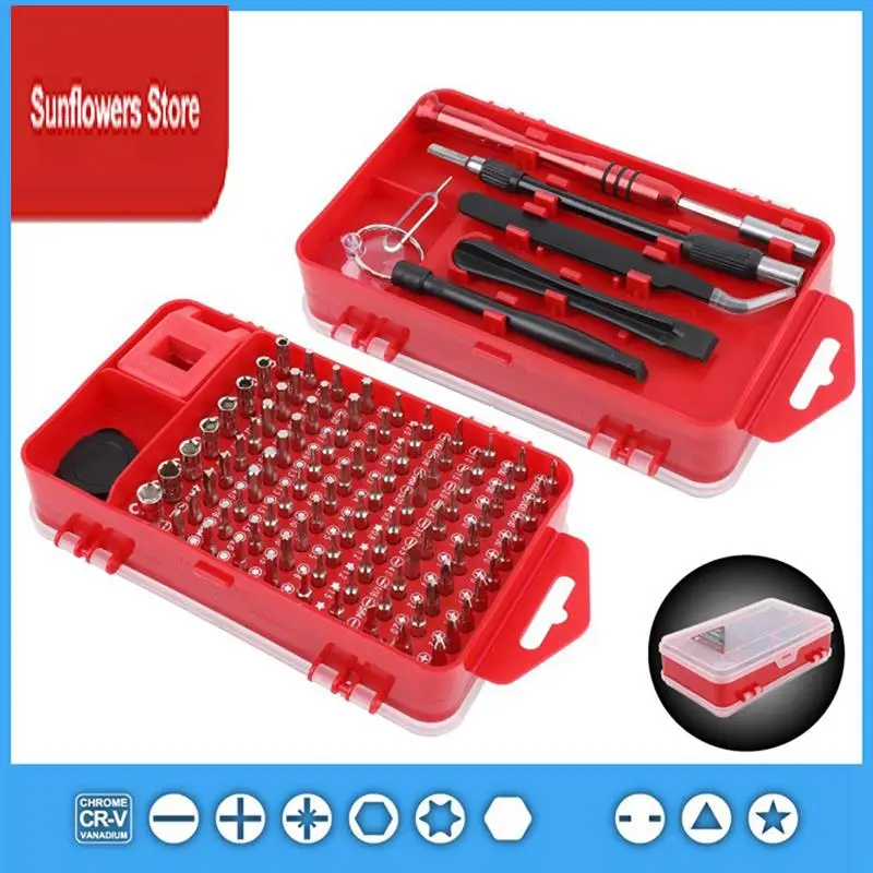 

108Pcs 4Mm Precision Word Plum Triangle Screwdriver Screwdriver Mobile Phone Maintenance Tool Box Set Durable Easy To Use