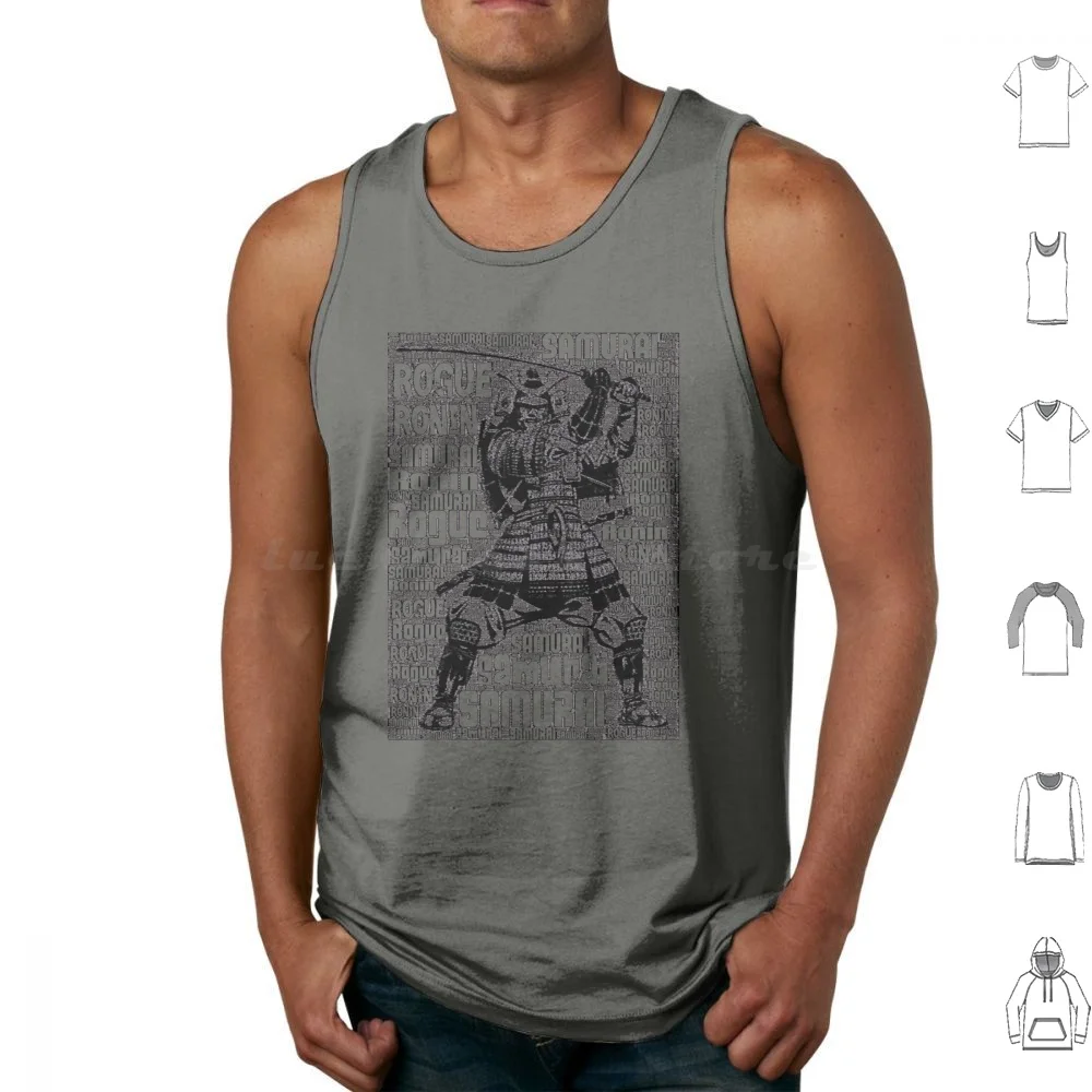 Rogue Ronin With Type Tank Tops Vest Sleeveless Rogue Ronin Japan Sword Katana Top Seller Best Seller Cool Recent New Hot