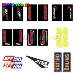 WP Marzocchi KYB Ohlins Showa SFF Air Racing Sport Motorcycle Suspension Upper Fork Decal JITSIE BETA EVO AIRBOX Stickersl PVC