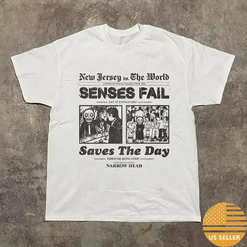 Senses Fail and Saves The Day Band Tour 2024 T Shirt