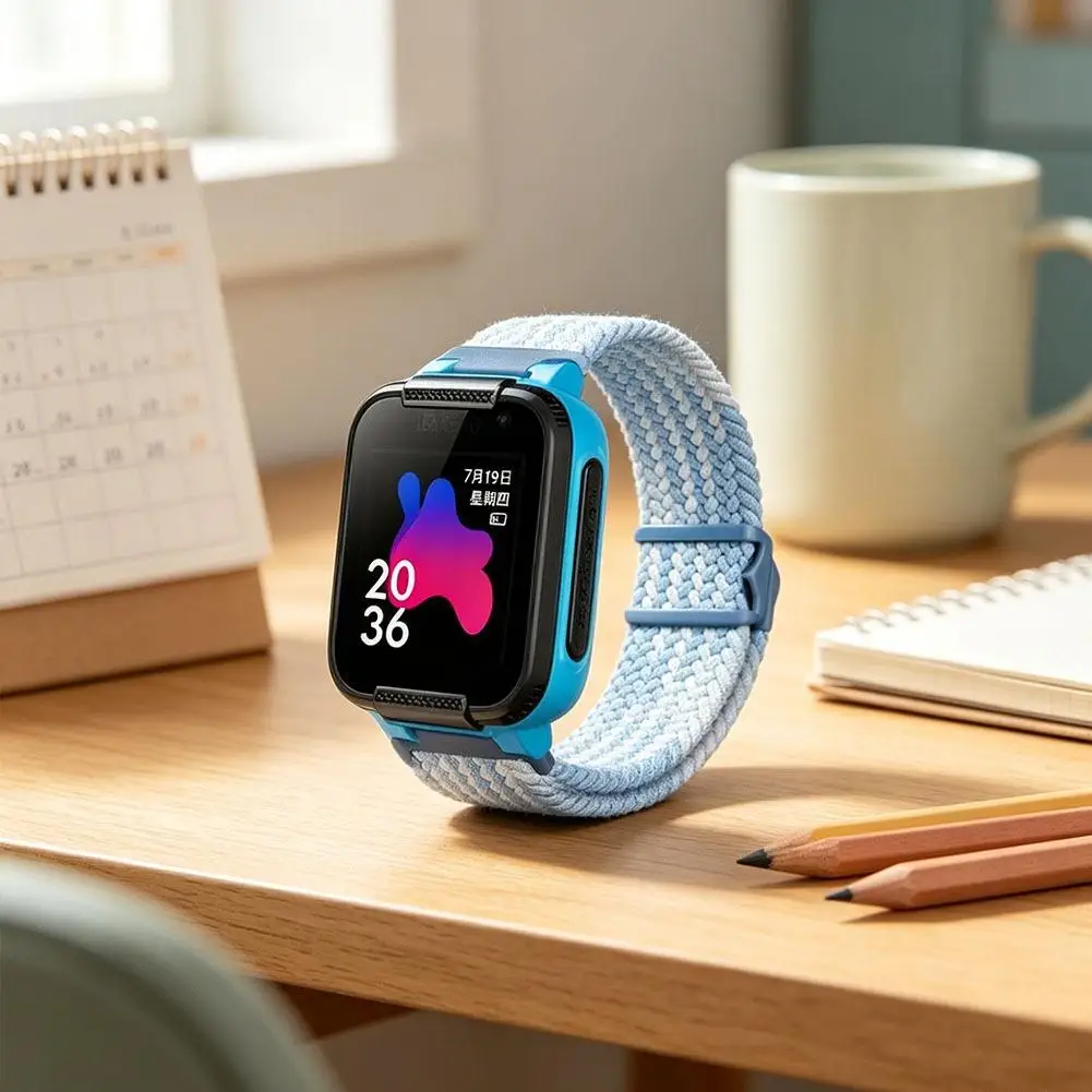Universelles magnetisches Smartwatch-Nylonarmband mit Schnalle für Kinder 15/16/17mm Atmungsaktives, verstellbares, elastisches Ersatzarmband – Detail 15
