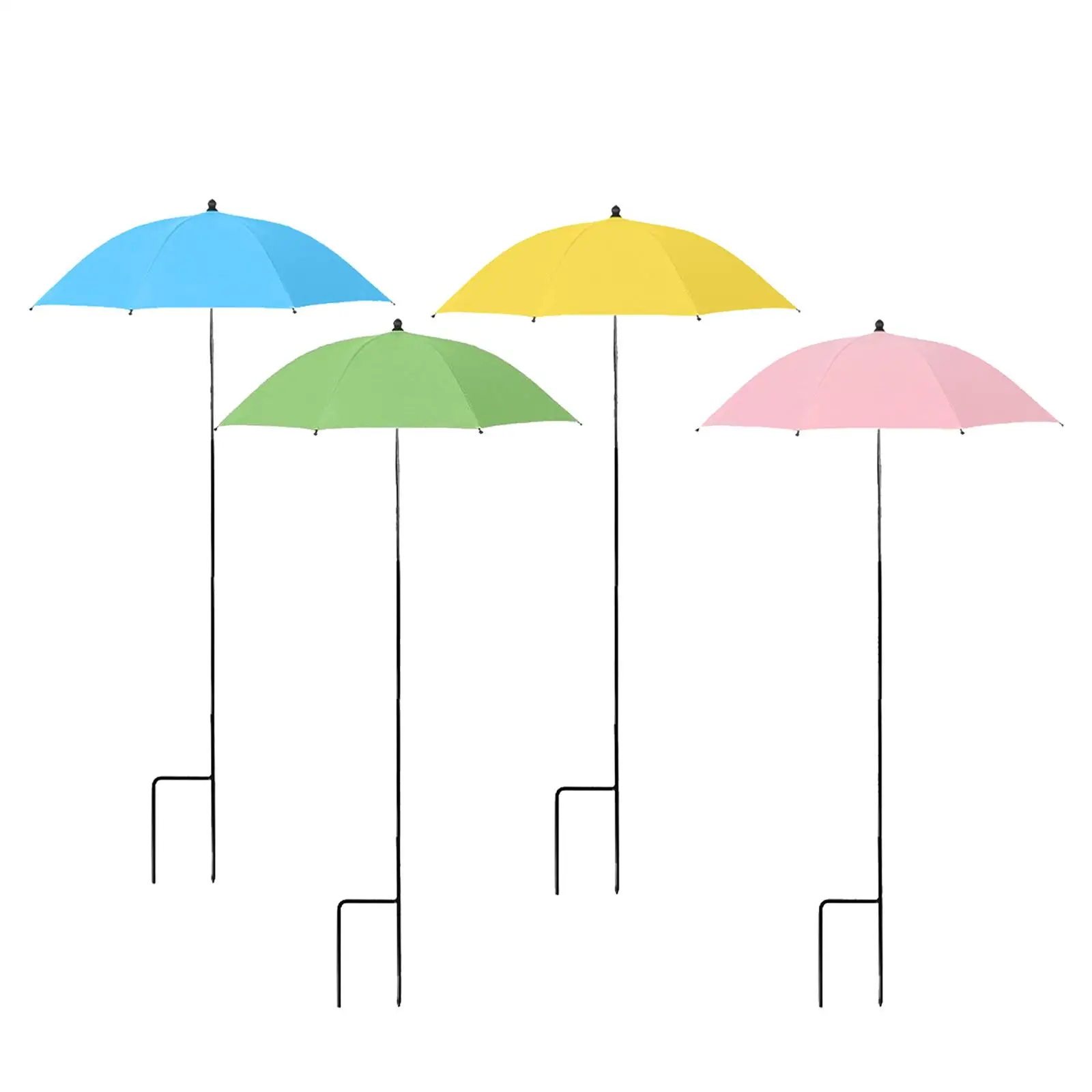 Plant Umbrella Outdoor Decoration Lightweight 23.6 inch Versatile Weather Resistant for Potted Plants Garden Umbrella Shade
