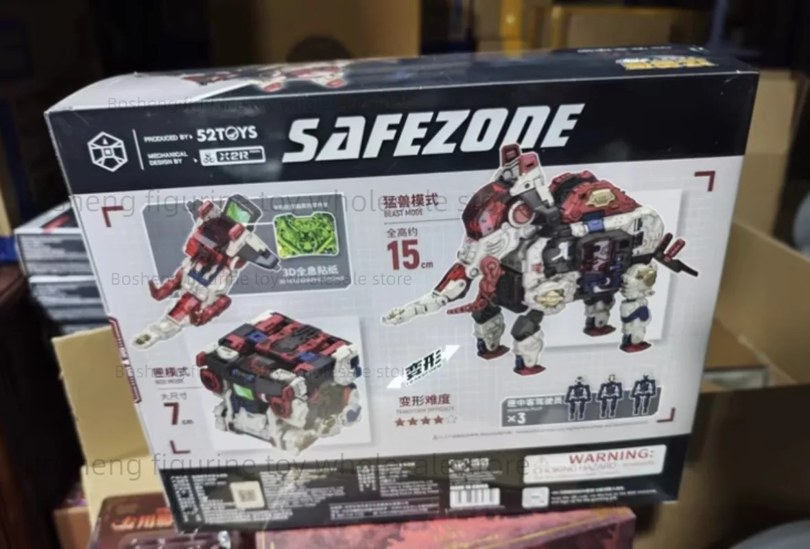 WF Exhibition Limited 52toys Beast Box Mammoth Safe Zone Transformed Toys Action Figure Collection Gift