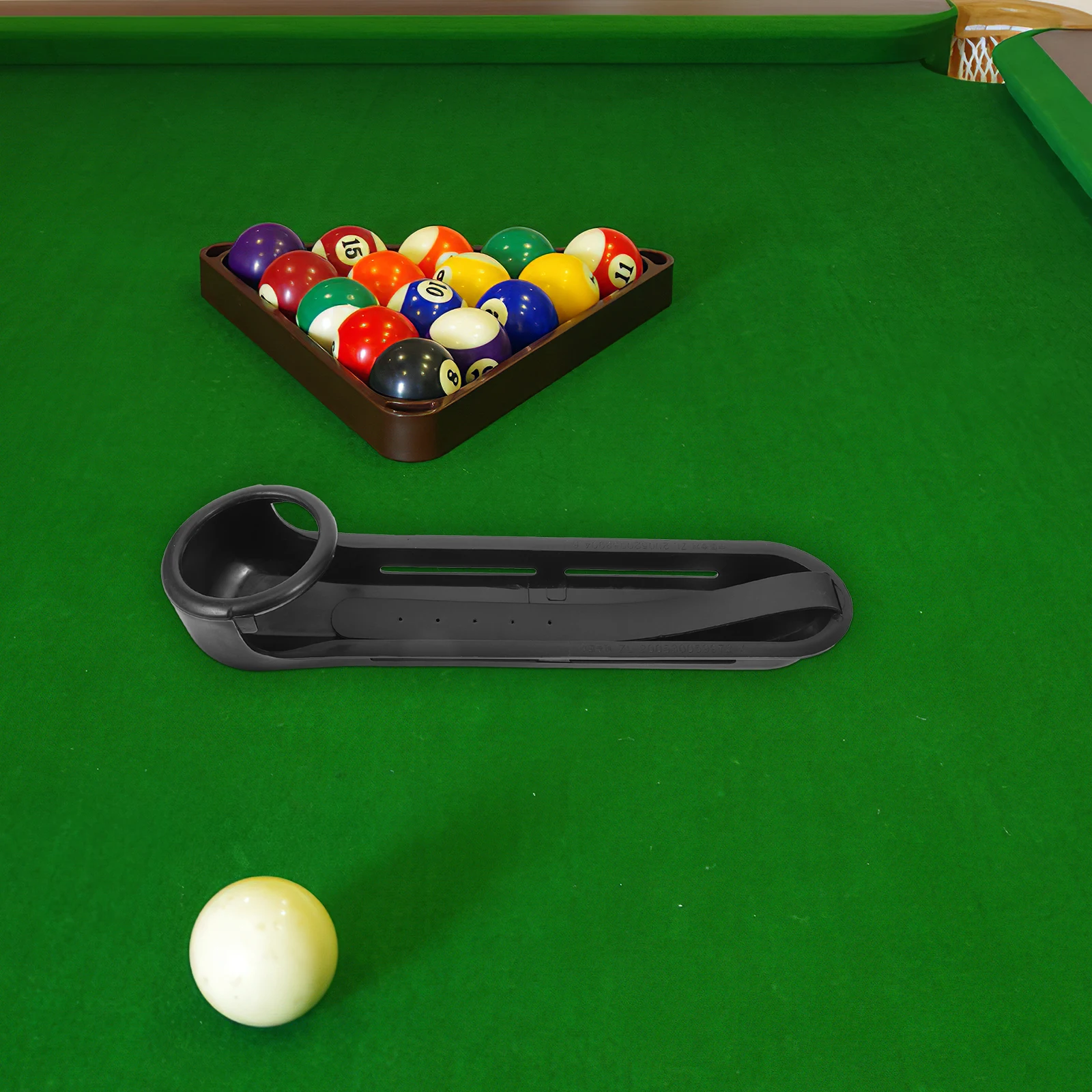 

6pcs Ball Drop Track Accessories Durable Plastic Snooker Goal Track Easy Installation Snooker Goal Pool Table Supplies