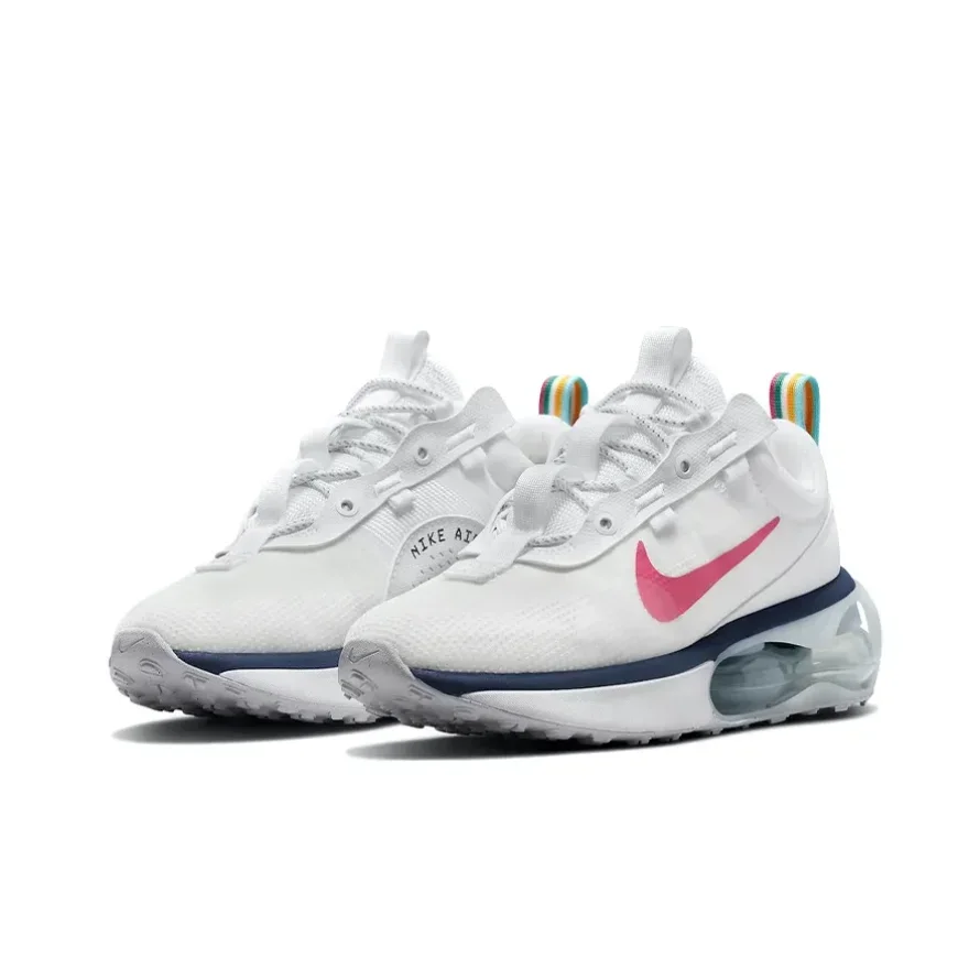 Nike original Air max 2021 low-top men and women fashion casual shoes comfortable wear sports shoes white blue red