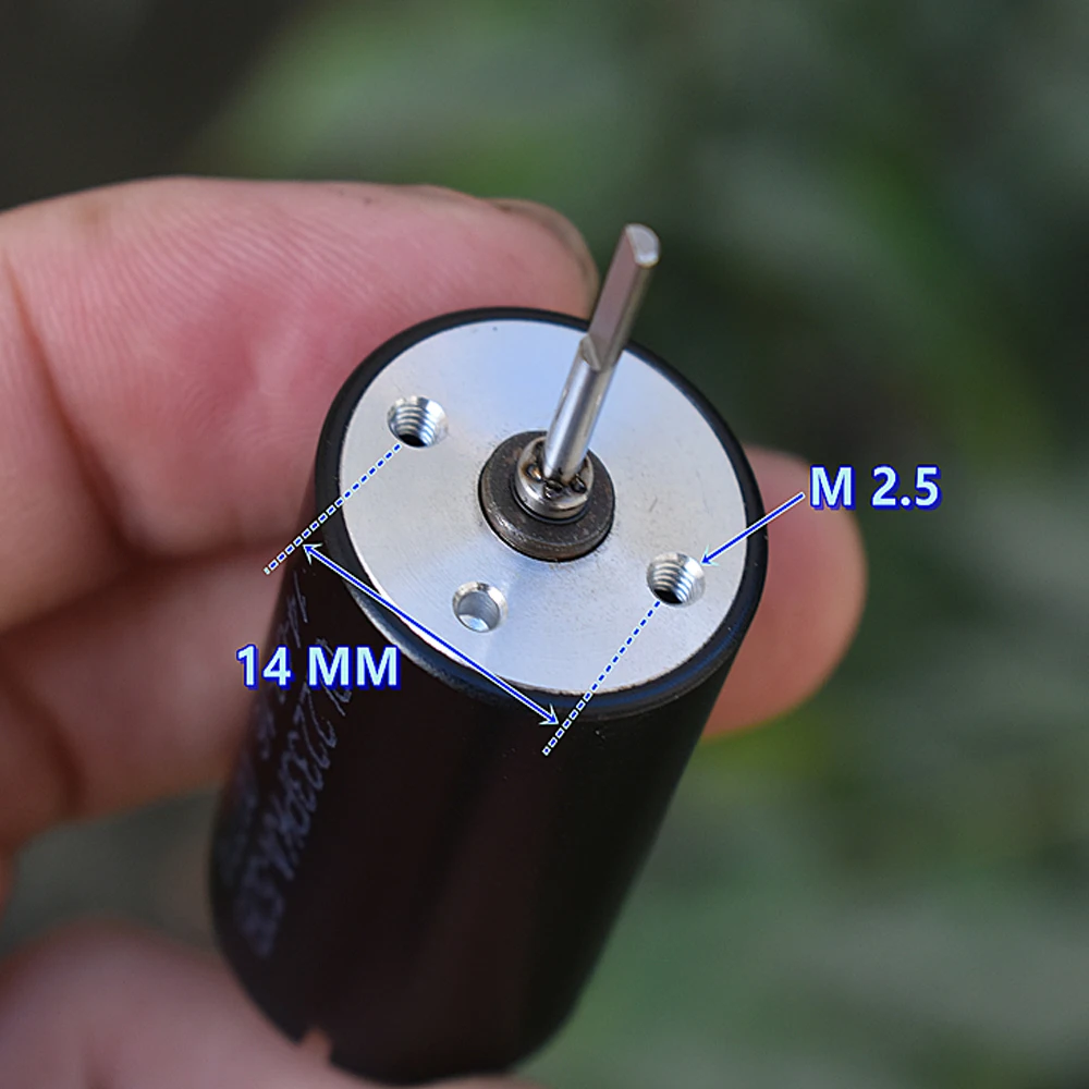 22mm*33mm Micro Coreless Mute Motor NdFeB Strong Magnetic DC 12V-60V 48V 11600RPM High Speed Large Torque D-shaft High Precious