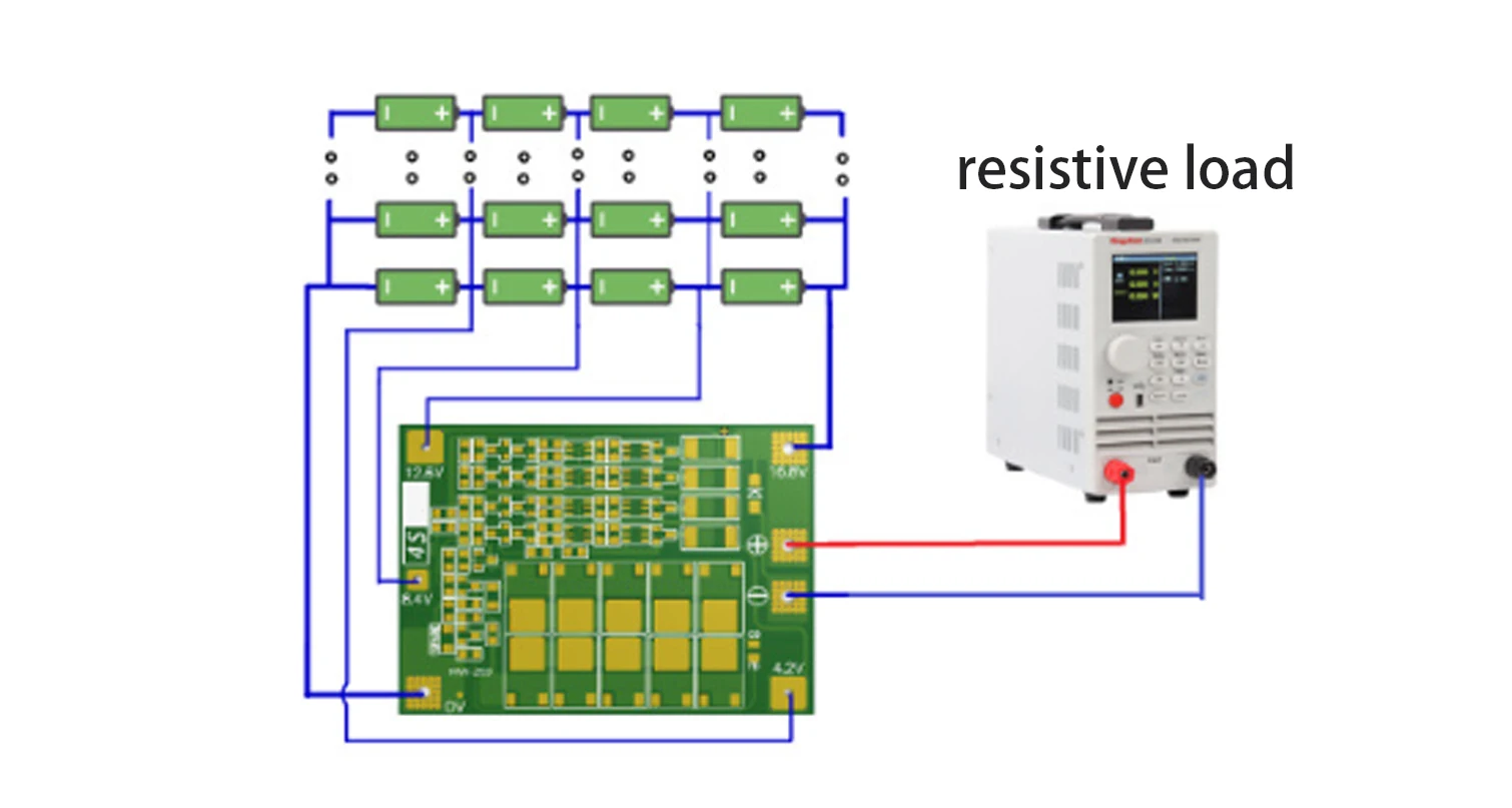 3S 4S Li-Ion Lithium-Akku 18650 Lade- und Schutzplatine BMS 20A 25A 40A 60A mit verbessertem Balancing für Bohrmaschinen – Detail 5