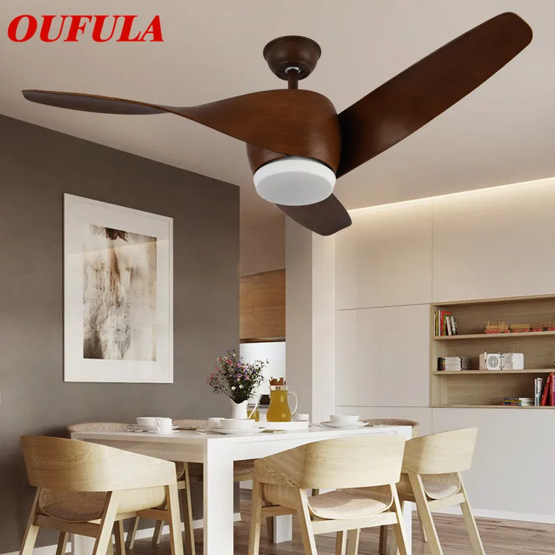 SAMAN Modern Ceiling Fan Lights 110V 220V Contemporary Remote Control for Home Dining Room Bedroom Restaurant