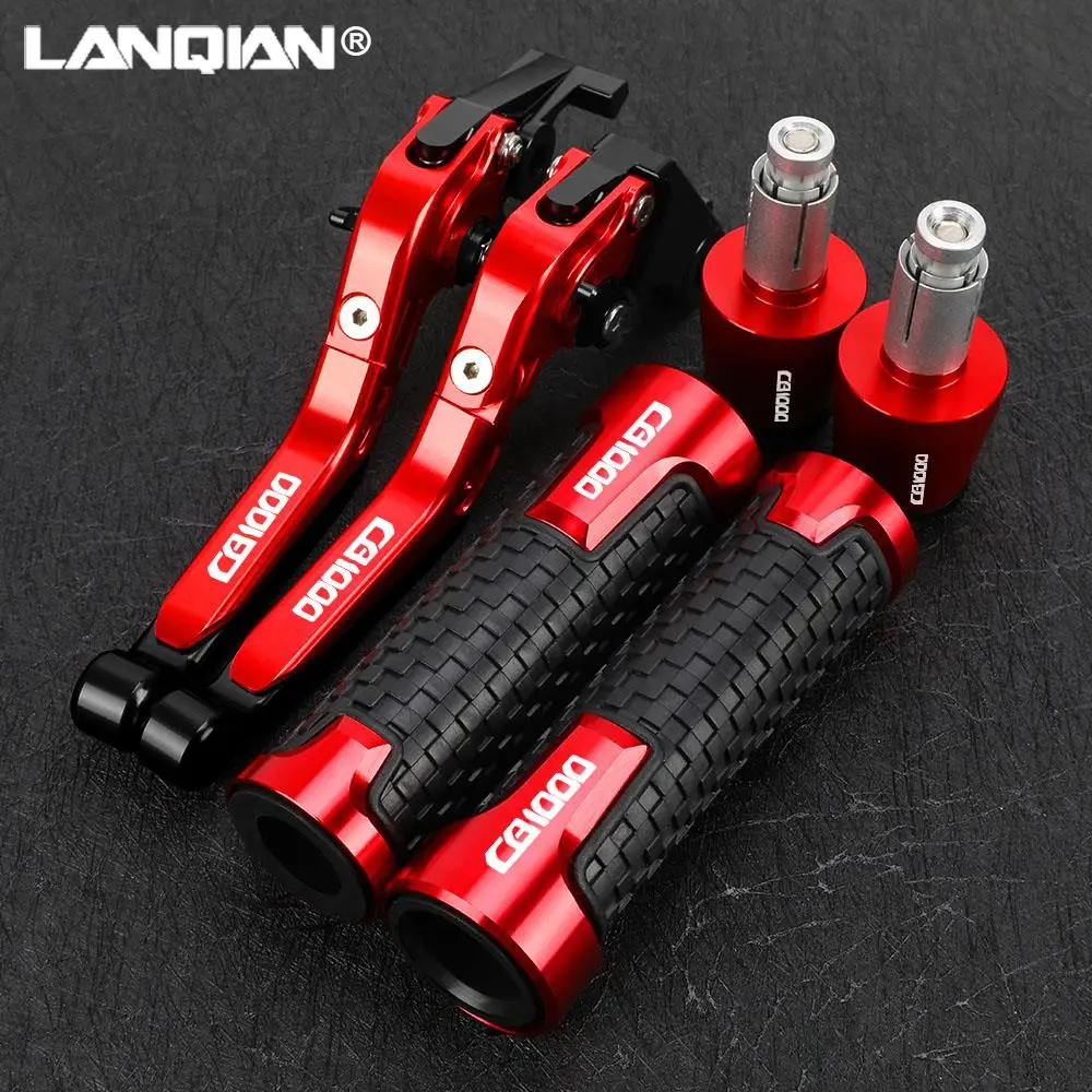 

Motorcycle Aluminum Extendable Brake Clutch Levers Handlebar Hand Grips ends For HONDA CB 1000 CB1000 SC30 1993 1994 1995 1996