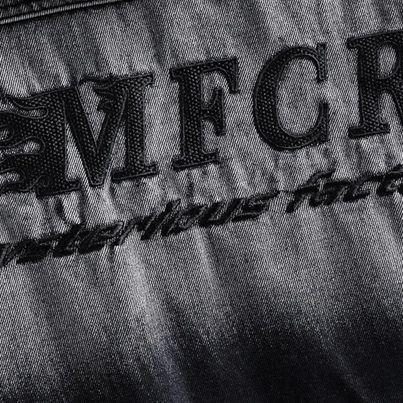 

Джинсовая куртка с капюшоном Thiened Fce для мальчиков, осенне-зимняя, повседневная, износостойкая, не требующая глажки, верхняя одежда