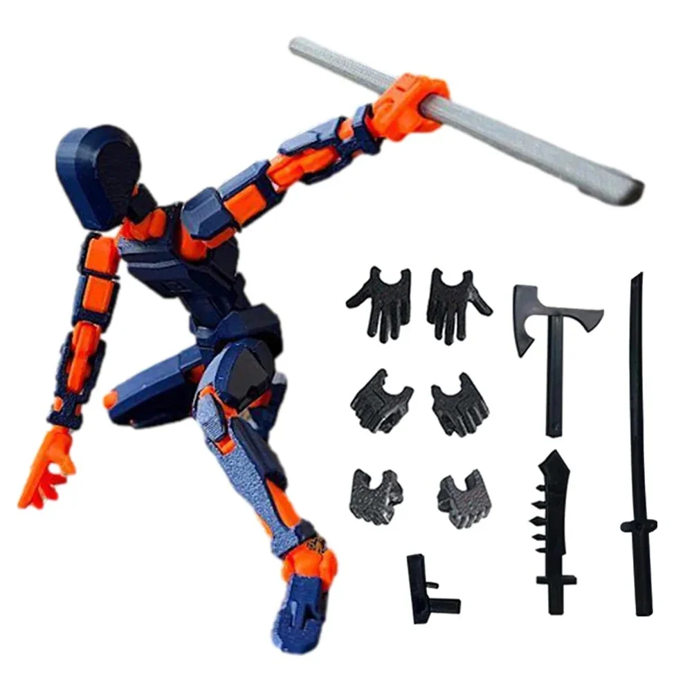Miniatures Figurines Multi-Jointed Movable Robot Titan 13 Action Figures 3D Printed Mannequin Dummy 13 Toys Kids Children Game