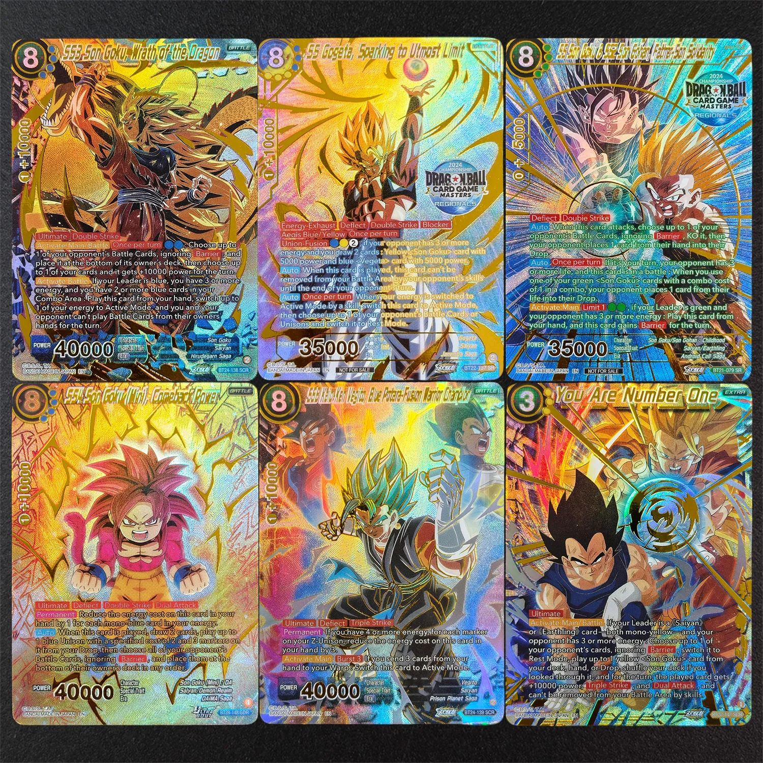 Tarjeta Coleccionable de Juego DIY Proxy Dragon Ball Super Fusion World Son Gohan Beyond Gogeta SS3 SS4 Son Goku Kaio-Ken Android 21