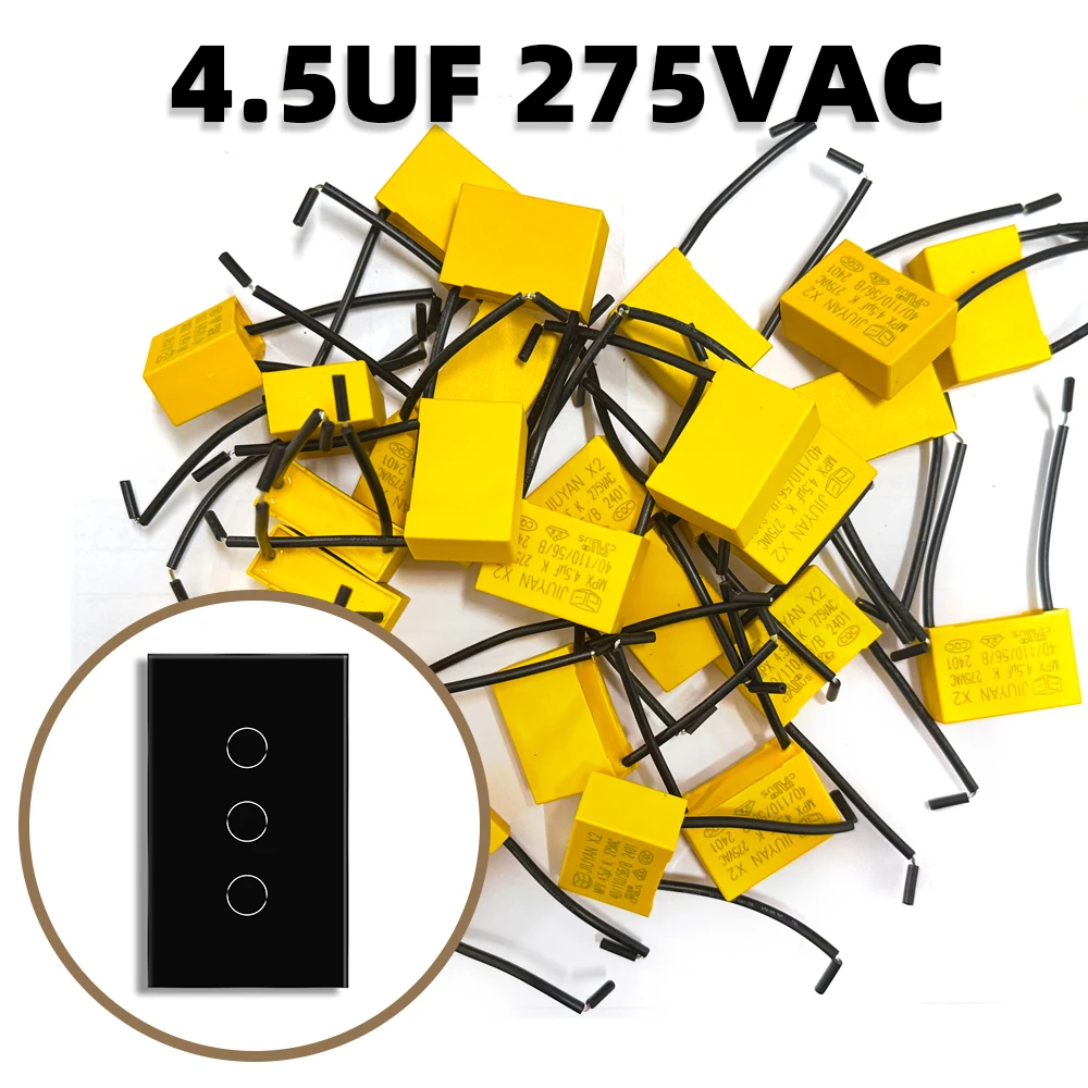 

275V Capacitor 4.5UF Safety 275VAC 225 Pitch 27mm Polypropylene Film Capacitor Capacitance