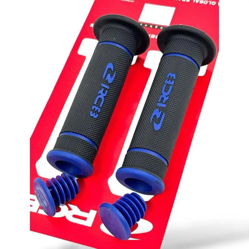 New RCB Motorcycle Handlebar Grips Non Slip Texture Comfortable Grip For Street Dirt Bike Off Road Riding
