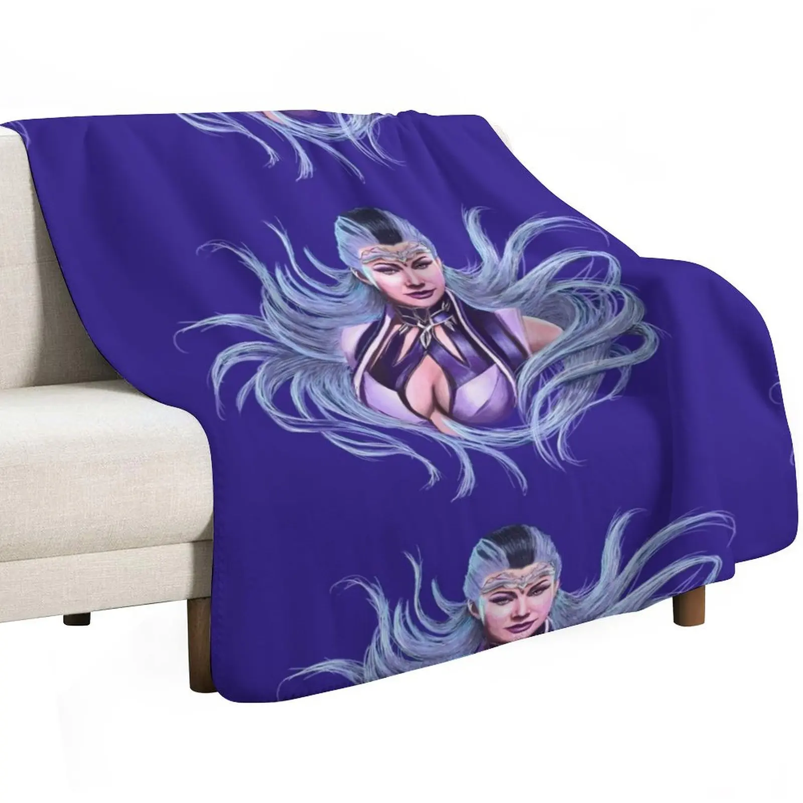 

Purple Sindel Throw Blanket Summer Flannels Polar Decorative Sofa Blankets