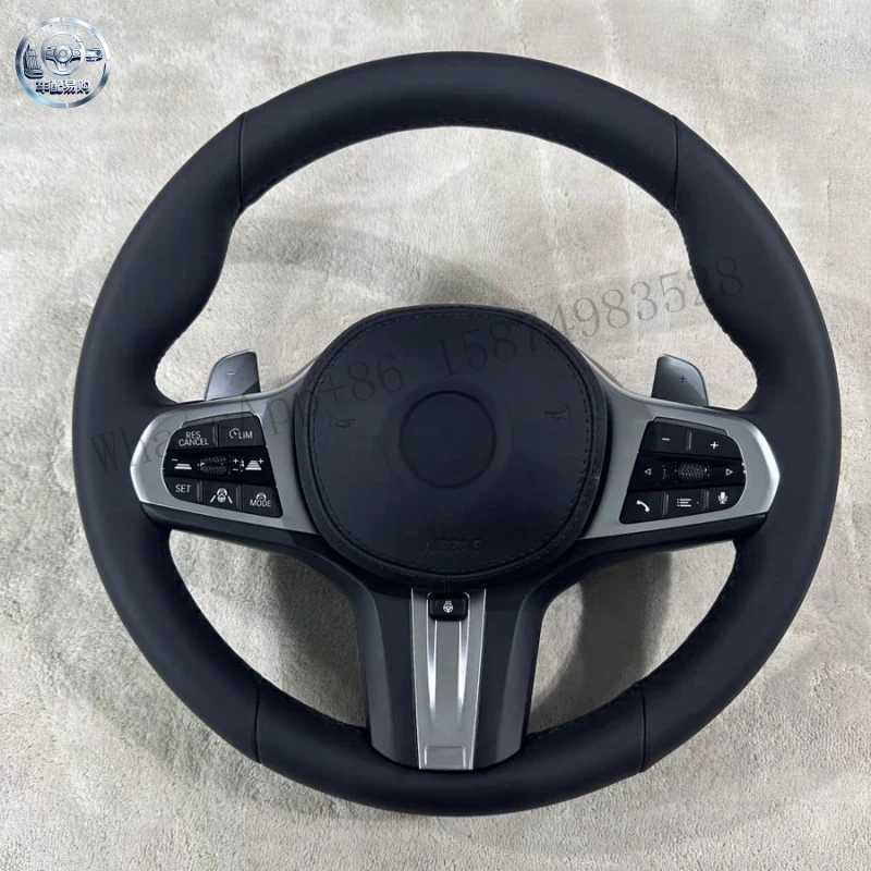 Suitable for BMW G chassis M sports steering wheel. Genuine leather multifunction steering wheel modification for G/F series