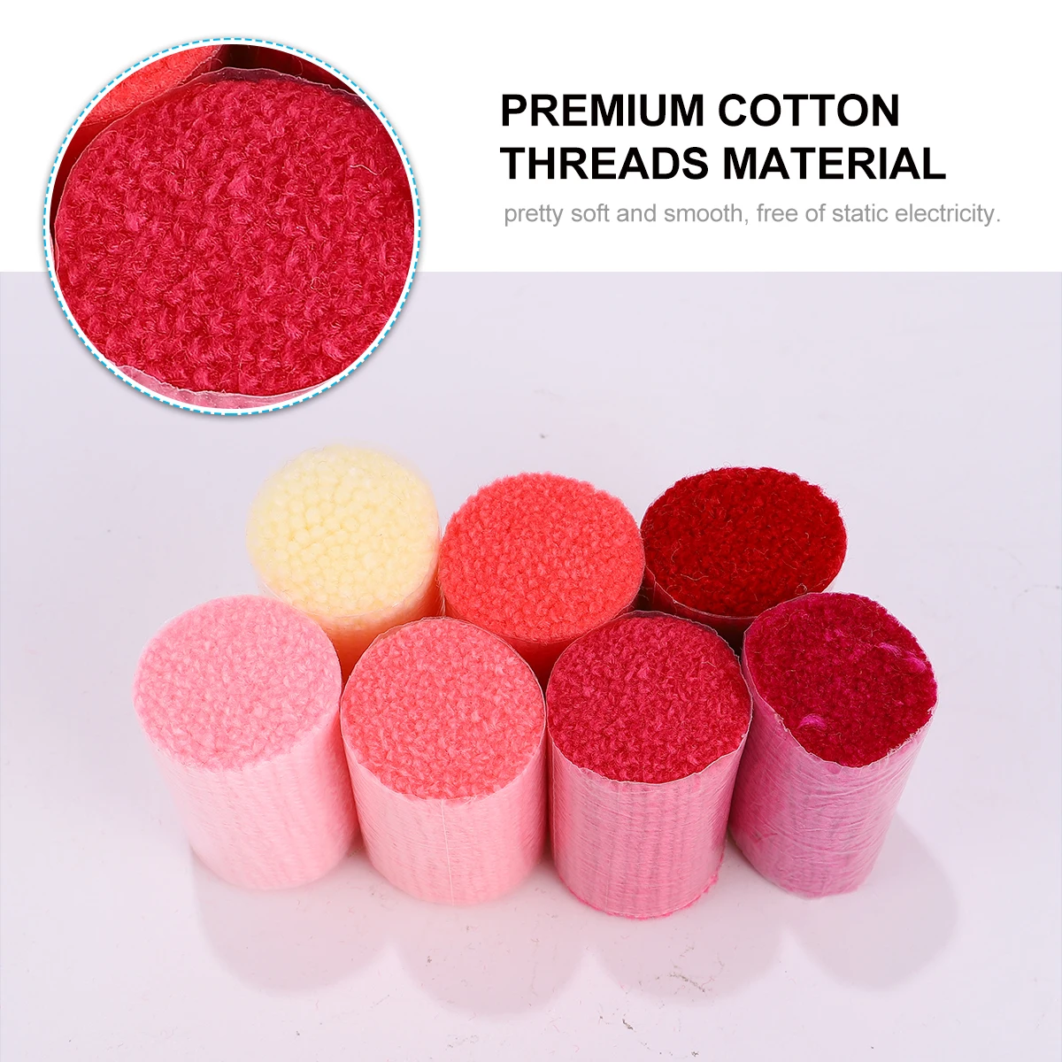 

18pcs Cross Stitch Bundle For Embroidery Rug Making Wool Craft Thread Set Red Thick Cotton Yarn Handicraft Sewing Projects Fast
