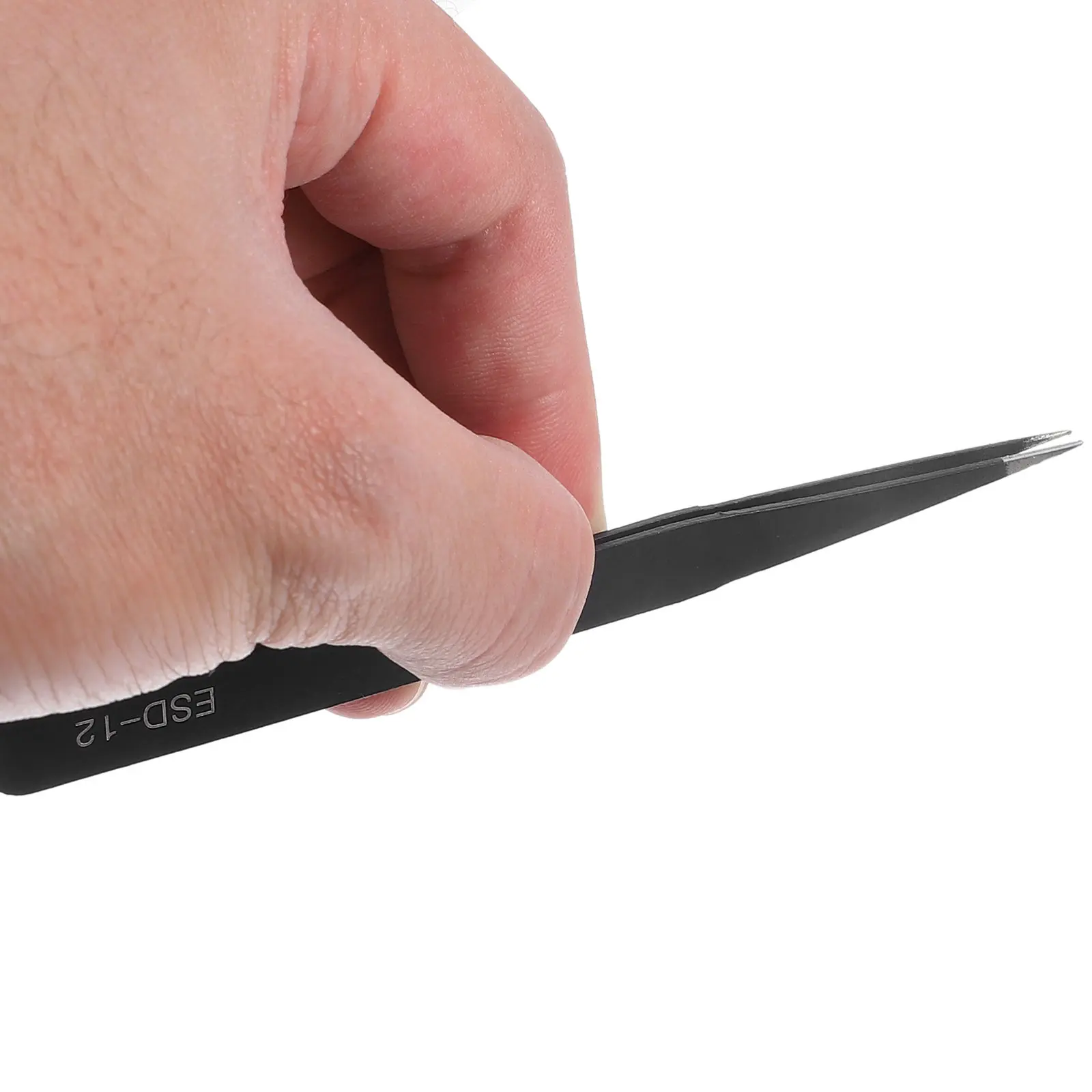 

9pcs Premium Anti Static Stainless Steel Tweezers Set with Case for Electronics Jewelry Making Laboratory Work