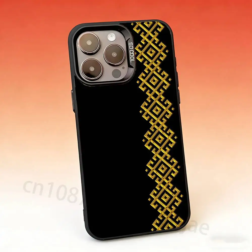 Ukraine Ornament pattern Phone Case For iPhone 17,16,15,14,13,12,11,Pro,Max,Plus,Mini, Matte Shockproof Case