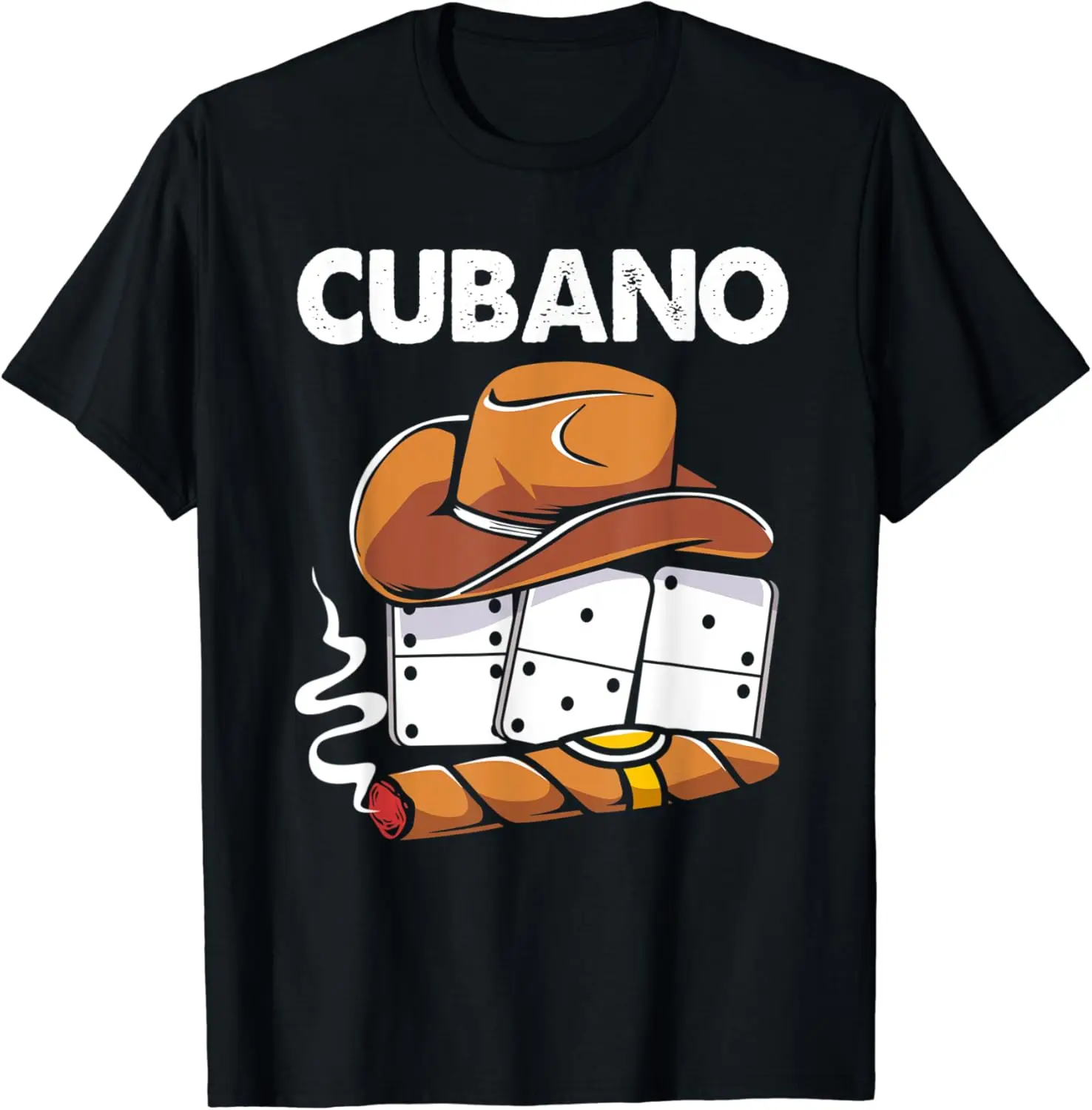 Cuban Canotier Tabacco Domino Cubano For Men T-Shirt  Creativity Novelty Male Women Short Sleeve