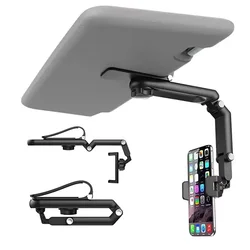 360° Rotating Sun Visor Phone Holder for Sun Visor Phone Holder for Car Multifunction with IPhone/Samsung/Android