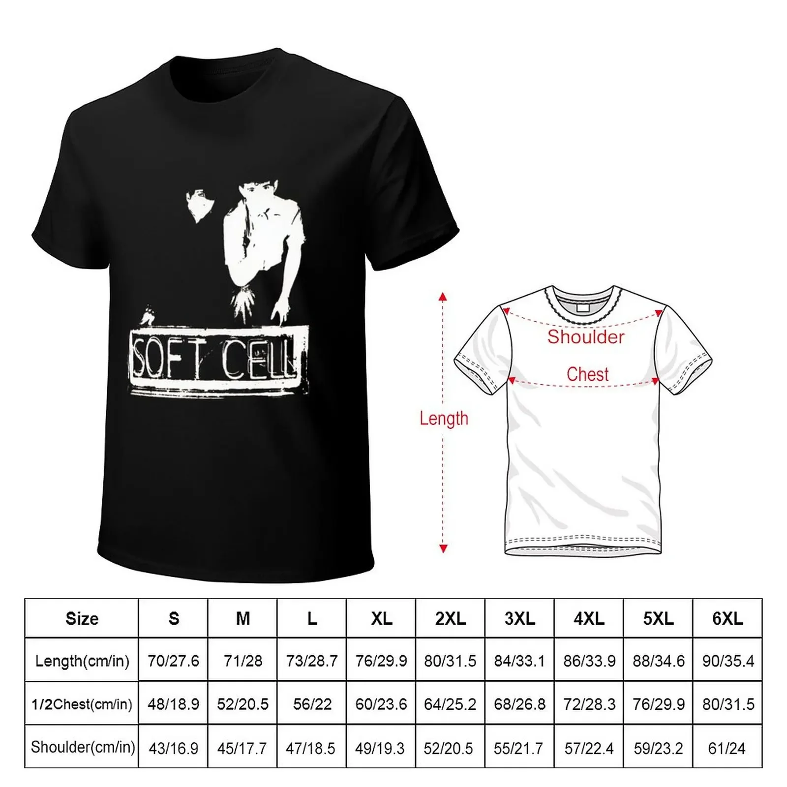 Soft cell black and white 80s synthpop T-Shirt Oversized t-shirt plain t-shirt boys animal print shirt Tee shirt men clothing