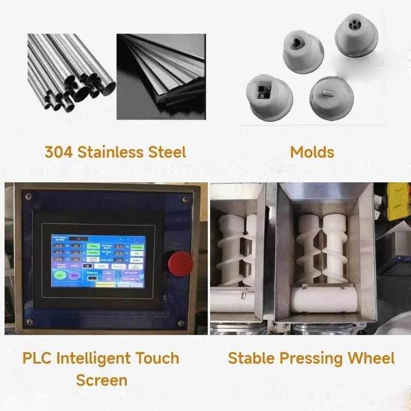 Bread Bakery Machines Other Snacks Making Automatic Small Encrusting Filling Machine Kubba Coxinha