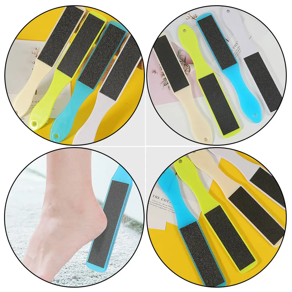 

4Pcs Foot Care Callus Removers Portable Foot Skin File Trimmer Double Sided Dead Skin Remover Hanging Hole Design for Pedicure