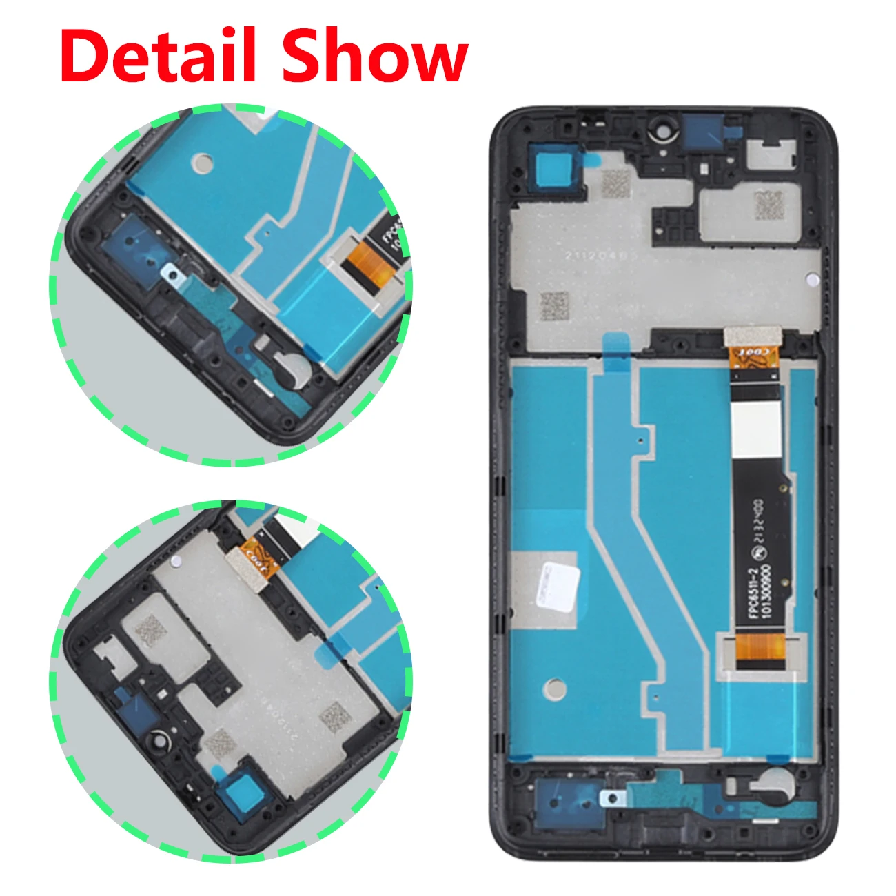 Pantalla Replacement Display Parts Original For TCL 306 Full With Frame X668 6102H LCD Scree Touch Panel Digitizer Assemblay