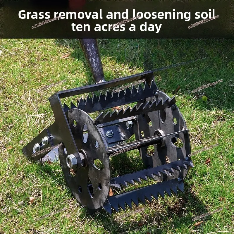 

Hand push wheeled weeding artifact tool special hoe for agricultural loosening