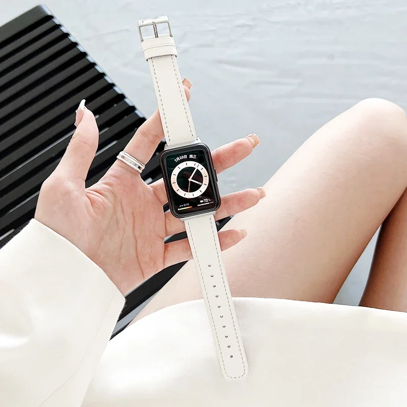 Cinturino in vera pelle per Huawei Watch Fit 3 cinturino Smartwatch cinturino sportivo di ricambio bracciale retrò Huawei Fit 3 accessori