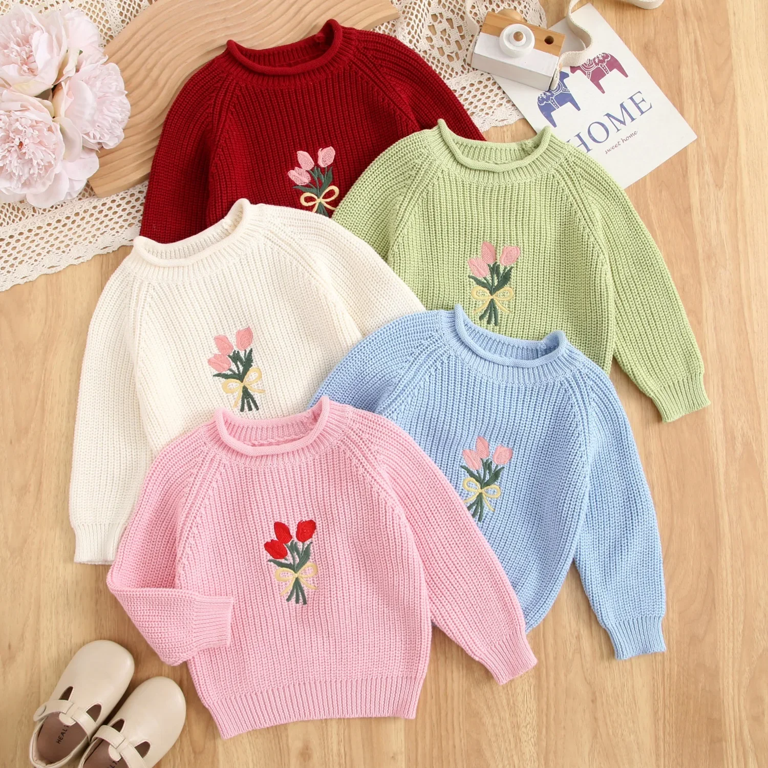 Girl Cotton Knit Pu… - image
