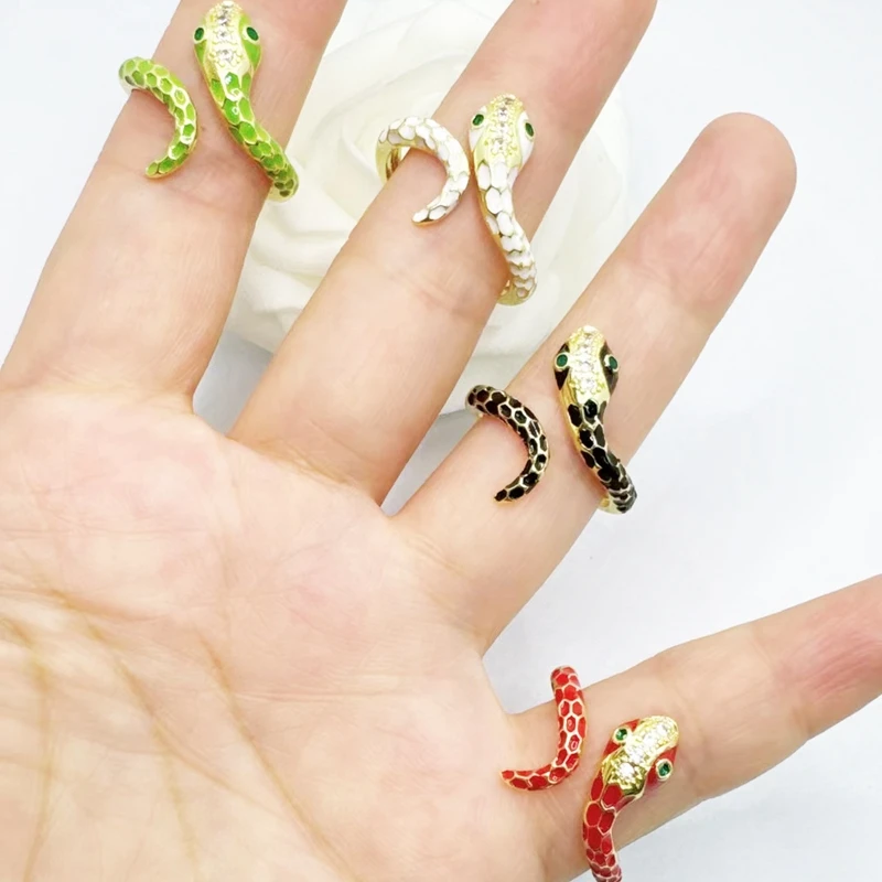 

5Pcs/Fashion Heart Women Ring Zircon Copper Gold Plated Jewelry for MOM Women Wholesale Bulk Birthday Party Gift