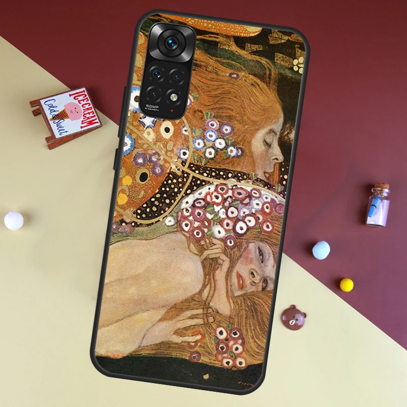 Gustav Klimt Abstract painting Case For Redmi Note 11 Pro Redmi Note 10 Pro 9 8 12 9S 10S 11S Redmi 10 9 9A 9C 10C Coque